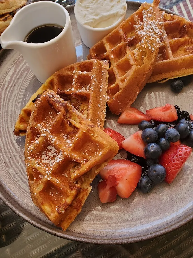 Waffle with Grand Marnier Syrup